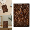 thumbnail image 2 of kjfeif A5 Embossed Journals Vintage Notebook Retro Leather Bronze Diary 100 Sheets Paper Hardcover Travel Notepad For Writing Sketchbook Collection Gift Decoration (5.5" X 8.3"), 2 of 6