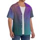 thumbnail image 2 of Balery vintage dark paint Camisa Casual de Manga Corta con Botones para Hombre, Texturizada, Estilo Cubano, para Playa, Verano-3X-Large, 2 of 5