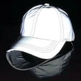 thumbnail image 4 of Silver Reflective Hat,Adjustable Reflective Baseball Caps,Casual Night Hat Flash, 4 of 5