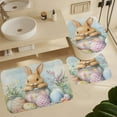 thumbnail image 6 of Cute Bunny with Colorful Easter Eggs-1 4 Piece Bathroom Shower Curtain Sets Bathroom Sets with Shower Curtain And Rugs 4 Piece Waterproof Shower Curtain for Bathroom Decor Set, 6 of 8