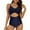 Navy, variant on Tsesme One Piece Swimsuit Women Cut out Backless Bathing Suit V-Neck Slimming Ruched Swimsuits