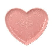 Pfaltzgraff Tea Rose Pink Heart Shaped Plate