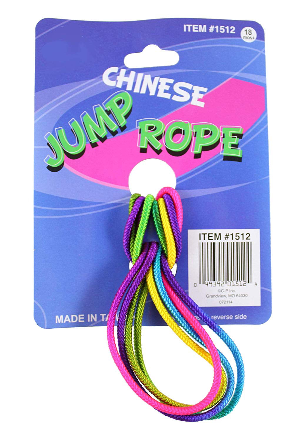 18 NEW CHINESE JUMP ROPES MULTI COLORED NEON ELASTIC JUMP ROPE CLASSIC TOY 