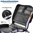 thumbnail image 4 of FORMRS Zipper Binder with Shoulder Strap 2-inch Ring 500 Sheet Capacity File Bag, Purple Halloween Pumpkin, 4 of 5