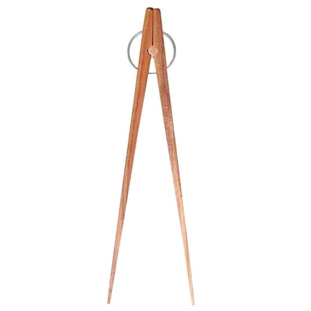 

1 Pc Home Kitchen Wooden Food Tongs Bread Dessert Barbecue Kitchen Tongs