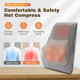 thumbnail image 4 of Naipo Shiatsu Back Massager with Heat, 3D Deep Kneading Electric Massage Pillow for Neck and Back Pain Relief, Ideal for Home, Office and Car Use, Best Gift for Mom Dad, 4 of 7