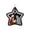A, variant on Christmas Felt Nativity Ornament, Star Shaped Hanging Decoration With Manger Donkey and Sheep for Christmas Tree Wall Door Window Wreath Holiday Decor, 2.36 inch D