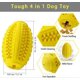 thumbnail image 3 of Dog Chew Toys For Aggressive Chewers Large Breed,Indestructible Dog Squeaky Toys For Medium Large Dogs, Rubber Natural, 3 of 4