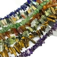 thumbnail image 2 of HOOUN Wholesale Irregular Natural Stone Agates Loose Beads for Jewelry Making 15.5''-white glass, 2 of 9