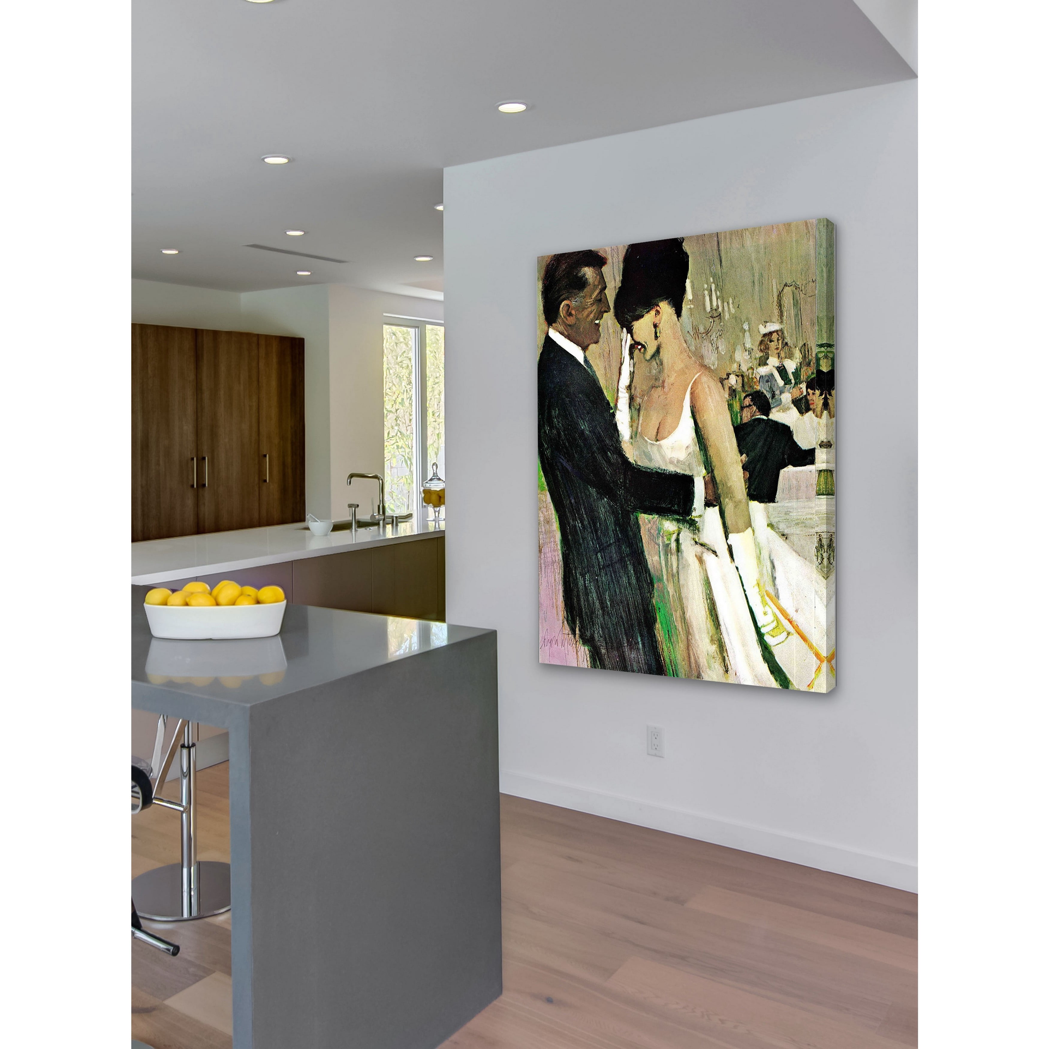 "Masquerade" Painting Print on Wrapped Canvas