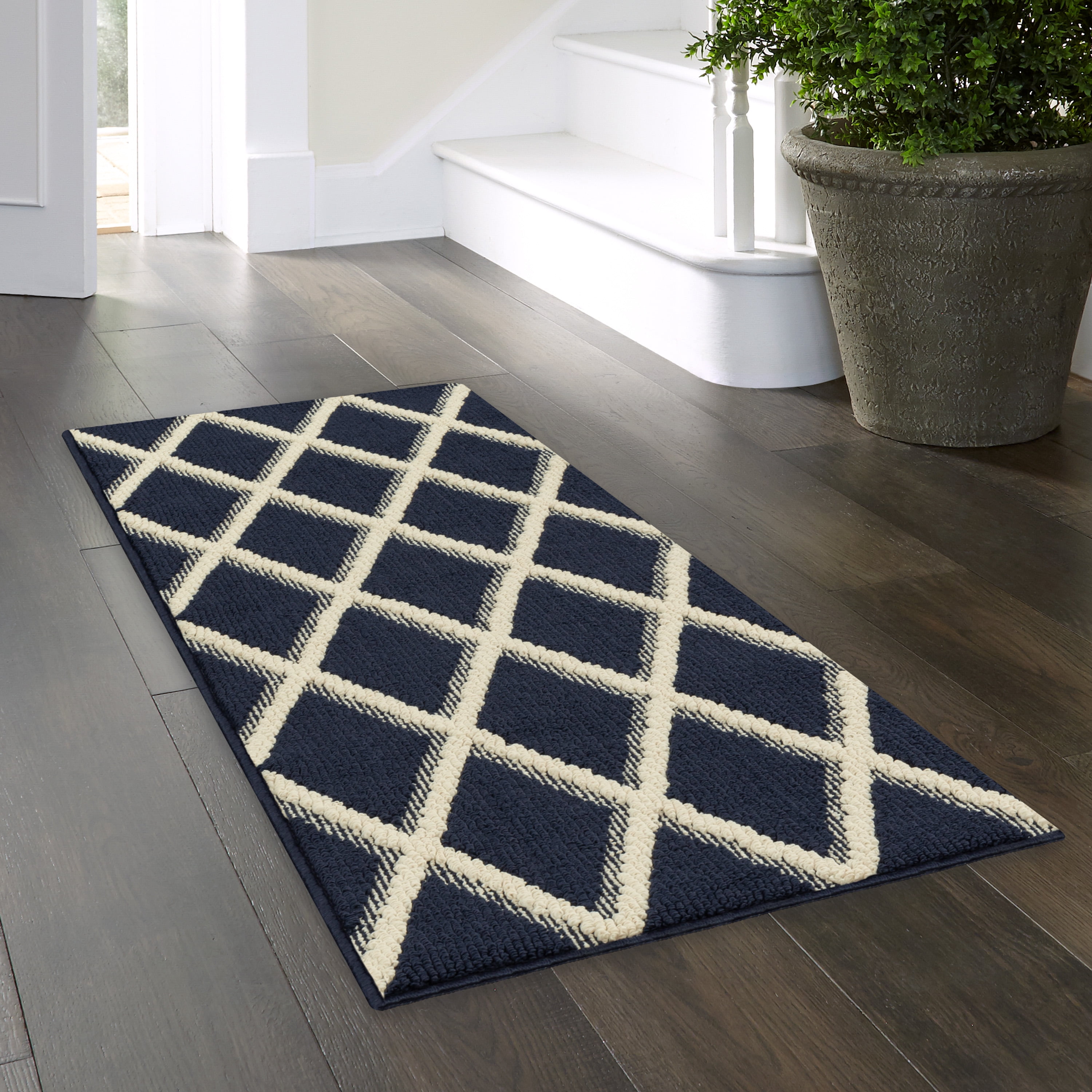 5x7 Grey Blue Nautical Boat Area Rug Rectangle Indoor/Outdoor Navy Shi –  Diamond Home