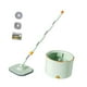 thumbnail image 5 of Juego de trapeador y balde con separador de agua limpia y sucia con trapeador de repuesto de microfibra Verde, 5 of 9