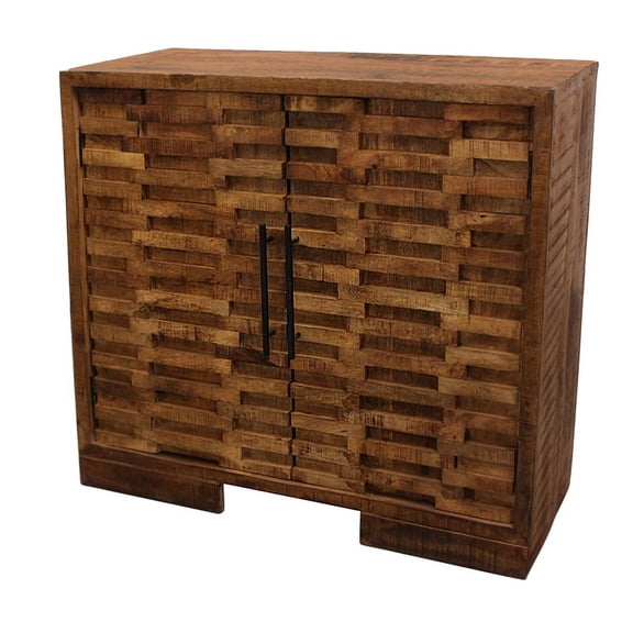 Golden Axar Solid Wood 2 Door Sideboard in Natural