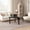 Black OAK veneer top, variant on 360° Rotatable Nesting Coffee Table, Water Drop Shaped Top, 2-in-1 Cocktail Table with Solid Wood Legs for Living Room,Gray OAK