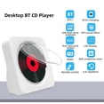 thumbnail image 2 of BT5.1 CD Player Lecteur de Musique Portable Coureur de CD de Bureau avec Couvercle Antipoussière, 2 of 8