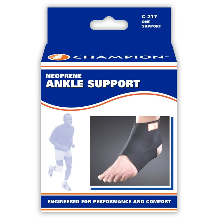 Champion Neoprene Figure-8 Ankle Support, Black, X-Large HSA/FSA