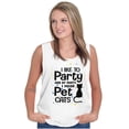 thumbnail image 3 of Cat Loving Introverts Funny Party Womens Plus Size Graphic Tank Top Brisco Brands 2X, 3 of 5
