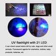 thumbnail image 4 of Ultra Violet, Aluminum Alloy Scorpion Pets 51  LED 21 LED Flashlight Mini Torch Lightwith Strap, 4 of 8
