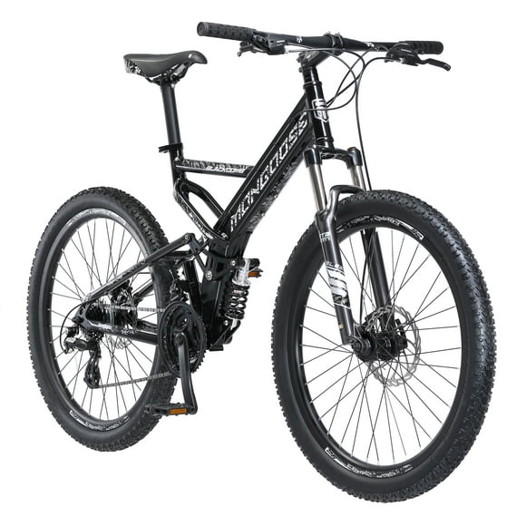 Bicicleta De Montaña Mongoose Blackcomb Para Hombre De 26 Pulgadas, Color Negro