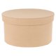 thumbnail image 1 of Caja ovalada de papel maché con tapa, ideal para proyectos de manualidades y bricolaje, ideal para pasteles, panaderías, galletas, postres y flores, 1 of 7