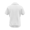 thumbnail image 5 of NinXxx Women‘s Lapel Collar Short Sleeve Blouse Button Front Loose Fit Top White XL, 5 of 5