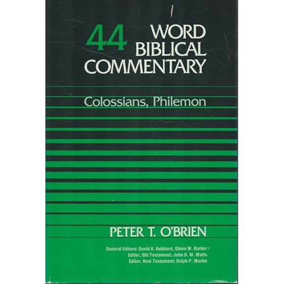 Pre-Owned Word Biblical Commentary Vol. 44, Colossians-Philemon, 9780849902437, 0849902436, Hardcover,