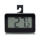 thumbnail image 1 of Termómetro electrónico doméstico resistente al agua de alta precisión, termómetro para refrigerador, termómetro con gancho para alarma de congelación (negro), 1 of 5