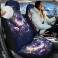 thumbnail image 2 of Uorisanigo Automotive Seat Covers, Moon Purple Butterfly Car Seat Cover Front for Cars, Blanket Cloth 2-Pack Car Seats Cushion, Front Seats Covers Fit for Most Cars SUV, 2 of 7