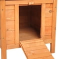 thumbnail image 4 of ZephyPaws Cat House Outside,Weatherproof Wooden Bunny Rabbit Cat Hutch Outdoor Pet Cage Shelter Feral Cat House,Small Pet House and Habitats,Natural Wood, 4 of 9