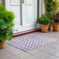 thumbnail image 6 of Addison Rugs Chantille Indoor/Outdoor Transitional Squares Purple Washable Rectangle Rug, 1'8" x 2'6", 6 of 6