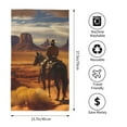 thumbnail image 2 of KLL Western Desert Cowboy Cloud Ultra Absorbent & Soft Hand Towels for Bath, Hand, Face, Gym and Spa-27.5x16in, 2 of 7