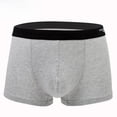 thumbnail image 2 of Ropa interior para hombre, boxer de algodón, ropa interior juvenil de color sólido, para hombre gordo, 2 of 2