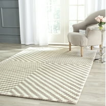 SAFAVIEH Cambridge Jaron Geometric Wool Area Rug, Gray/Ivory, 3' x 5'