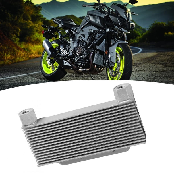 Radiador de Aceite de Motor de Aleación de Aluminio PLETADO RADIADOR 15 FILAS PIAS DE MOTOCICTA Universal