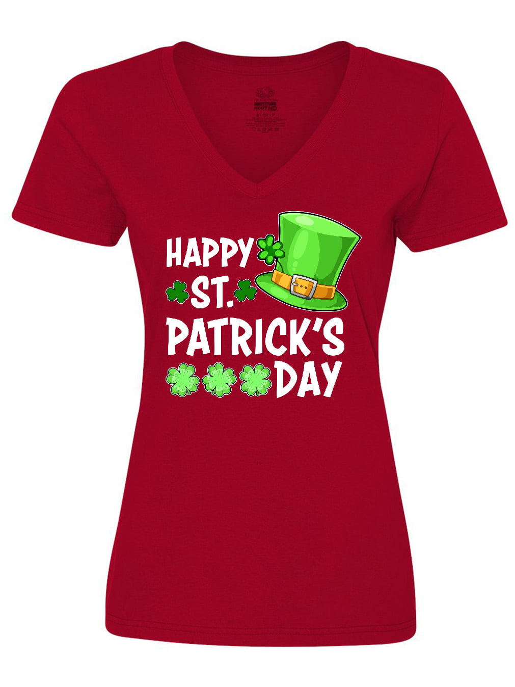 Women's 'Happy Go Lucky' St Patrick's Day Short-Sleeve T-Shirt