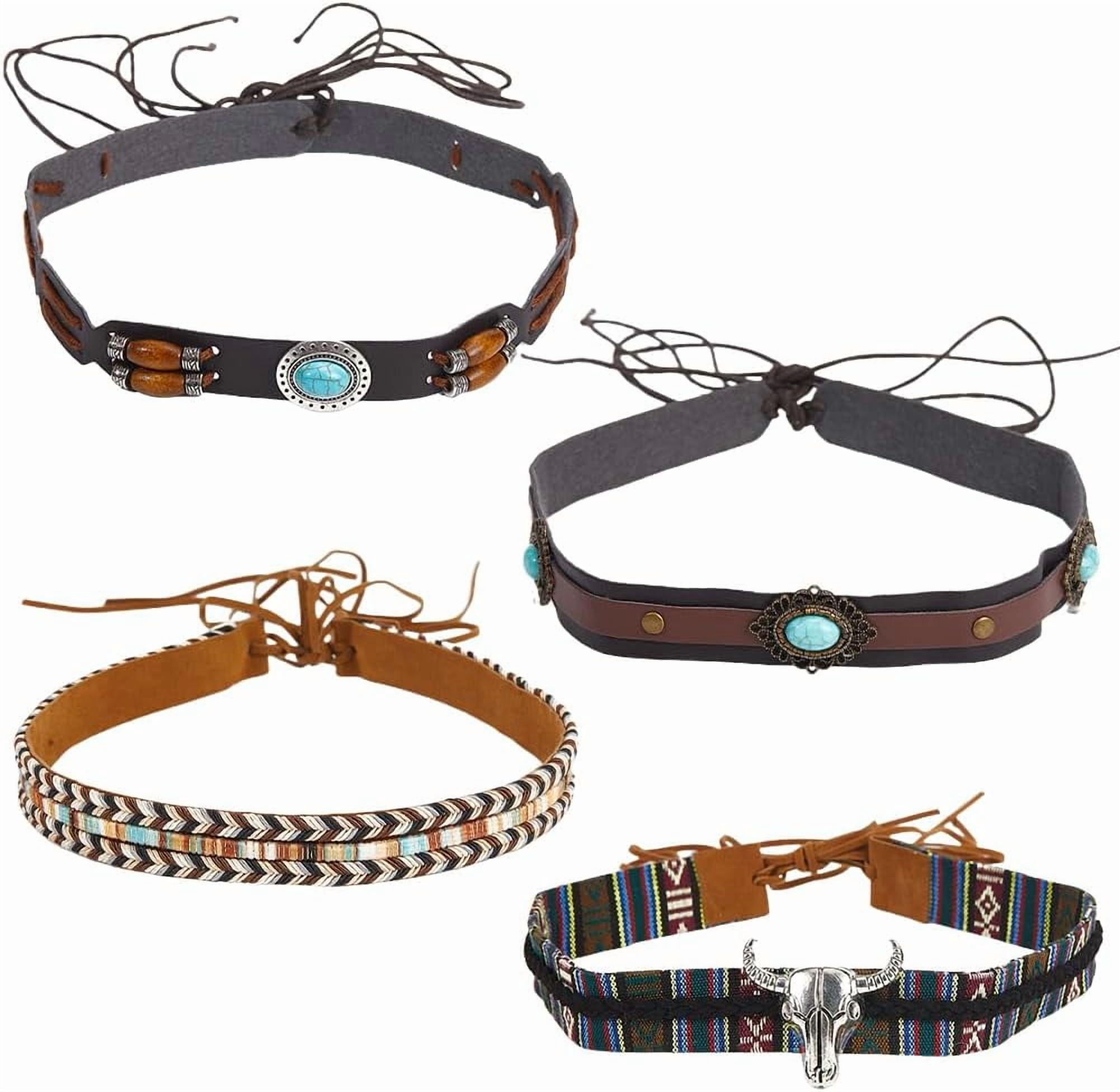 6 Styles Rhinestone Cowboy Hat Bands 15.3-20.2in Bling 