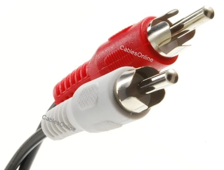 15Ft 1/4" Trs Stereo Male To 2-Rca (Left/Right) Male Audio Cable, Av-Yr215B