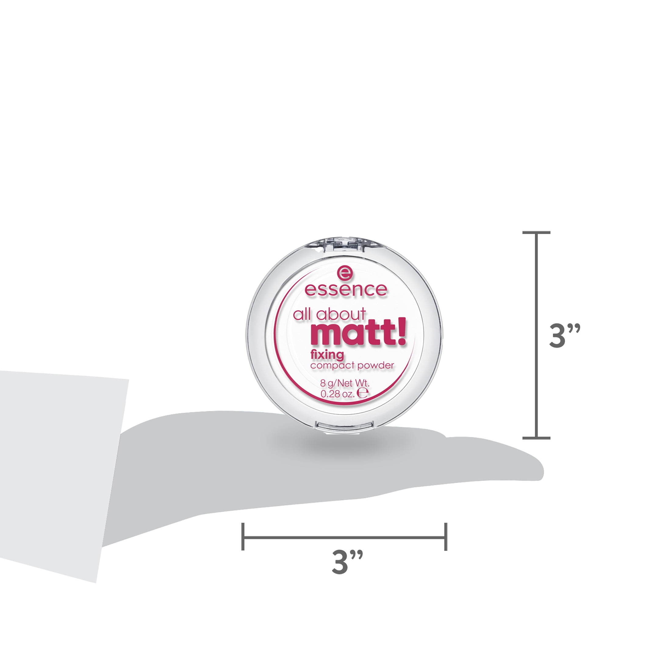 Essence All About Matt! Compact Powder, Fixing, Lightweight Matte