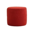 thumbnail image 3 of Ottoman Foot Rest Stool Small Cylinder Stool Shoe Changing Stool Stable Sofa Tea Stool Footstool Bench for Nursery Entryway Office Apartment red, 3 of 8
