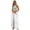 White, variant on JUSLIO Women Pants Linen Pleated Loose Casual Drawstring Stretchy with Pockets Straight Pants