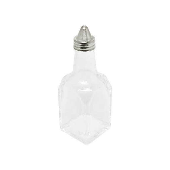 Excellante 6 oz stainless steel oil and vinegar cruet, comes in dozen