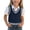 Navy, variant on Girls Sweater Vest Textured Cable Knit V Neck Ribbed Stripe Sweaters for Kids Red Size 3T