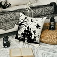 thumbnail image 4 of Sm:)e Jack-O'-Lantern Dead Tree Witch Castle Bat Halloween Throw Pillow Cover 18x18 Inch Decorative Outdoor Cushion Covers, 4 of 6