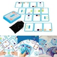 thumbnail image 4 of HILABEE Overlap Card Swish Toy Set Spatial Logical Thinking for Parent-Child Teens Black Black Blue, 4 of 9