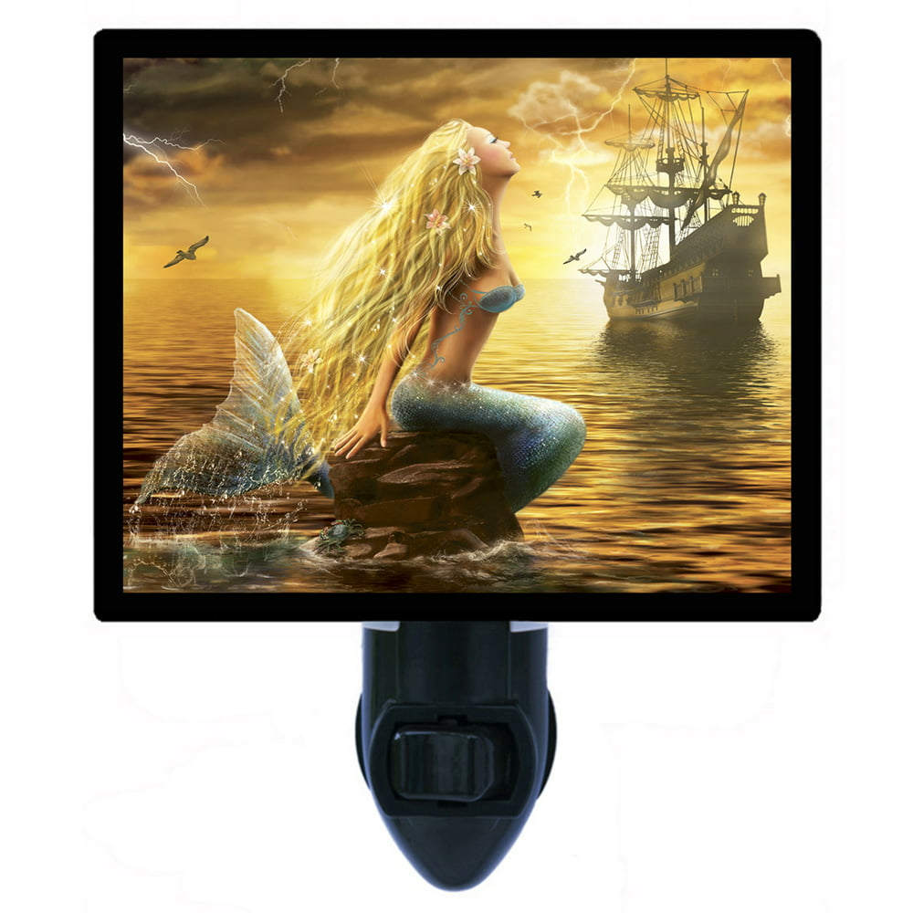 Mermaid Decorative Photo Night Light Plus One Extra Free Switchable
