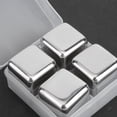 thumbnail image 3 of JUEGO DE CUBITOS DE HILO DE PIEDRAS DE WHISHKY DE ACERO INOXIDABLE 304 CON SUMINISTROS PARA FISTAS EN BARRA DE CAJA, 3 of 7
