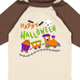 thumbnail image 4 of Inktastic Happy Halloween- train with pumpkins, bats, cat,and ghost Boys or Girls Long Sleeve Baby Bodysuit, 4 of 5