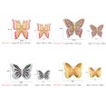 3D FourLayer Hollow Butterfly Wall Sticker Wedding Decoration Festival