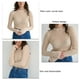 thumbnail image 4 of Blusa de punto hueca para mujer Ticfox albaricoque S, 4 of 5
