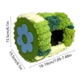 thumbnail image 3 of Parrot Cotton Nest Hammock Small Bird Bed House Hanging Warm Plush Fabric Winter Cage Hut Pink Green Blue 18x15x5cm Thickened Woven Cozy, 3 of 6